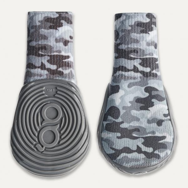 Gooeez Regular Printed Dog Boots (2-pack) 2XS Camo"Grey