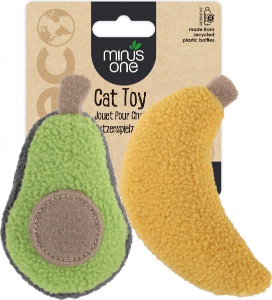 Minus One Fruit Cat Toys - Avacado&Banana afbeelding