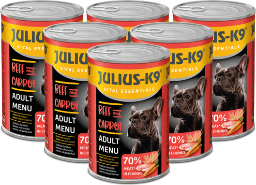 Julius-K9 Beef & Carrot - Voordeelpakket - 6 x 1240g