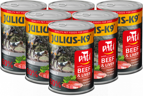 Julius-K9 Paté Beef & Lever - 6 x 400 g