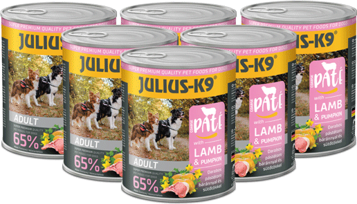 Julius-K9 Paté Lamb & Pompoen - Voordeelpakket - 6 x 800g