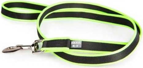 Julius-K9 Jogging Leash - ZwartNeon - Met handvat