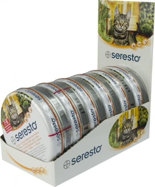 Seresto 1,25 g + 0,56 g vlooien-"tekenband kat afbeelding